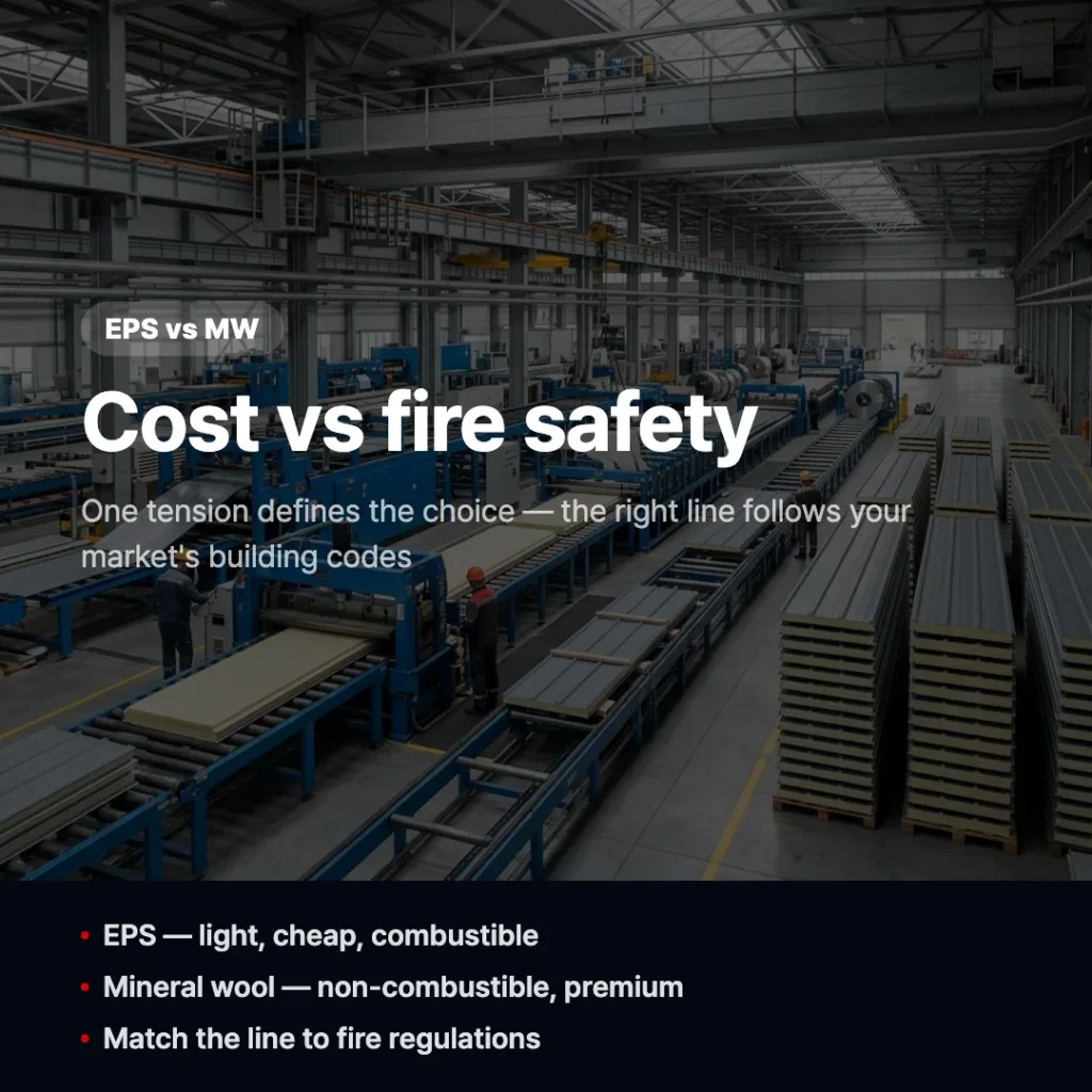 EPS vs mineral wool: cost versus fire safety